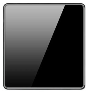 BLANK COVER 3X3 TEMPERED GLASS GLOSS BLACK