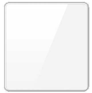 BLANK COVER 3X3 TEMPERED GLASS GLOSS WHITE