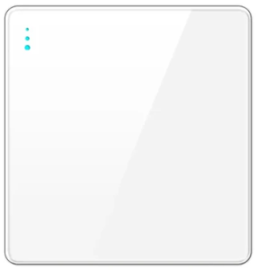 SWITCH 1G 2W TEMPERED GLASS GLOSS WHITE