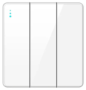 SWITCH 3G 2W TEMPERED GLASS GLOSS WHITE