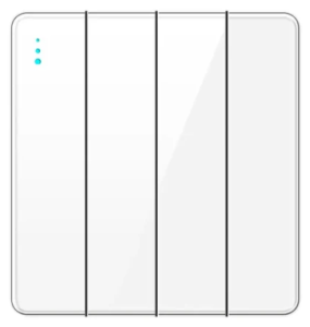 SWITCH 4G 2W TEMPERED GLASS GLOSS WHITE