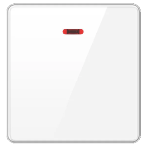 SWITCH DP 45A TEMPERED GLASS GLOSS WHITE