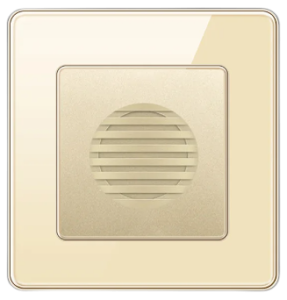 BELL SPEAKER TEMPERED GLASS CHAMPAGNE GOLD