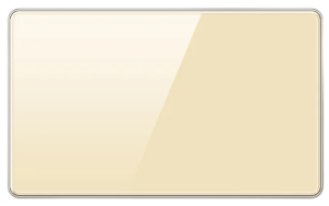 BLANK COVER 6X3 TEMPERED GLASS CHAMPAGNE GOLD