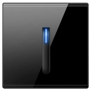 PIANO SWITCH 1G 2W GLOSS BLACK