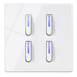 PIANO SWITCH 4G 2W GLOSS WHITE