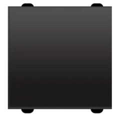 BLANK COVER 2MODULE BLACK