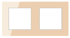 MODULAR FRAME 4 MODULE TEMPERED GLASS CHAMPAGNE GOLD