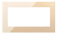 MODULAR FRAME 4 MODULE TEMPERED GLASS CHAMPAGNE GOLD