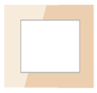 MODULAR FRAME 2 MODULE TEMPERED GLASS CHAMPAGNE GOLD