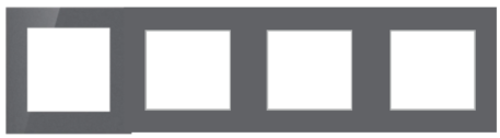 MODULAR FRAME 8 MODULE TEMPERED GLASS GREY