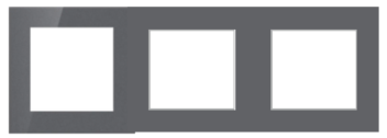 MODULAR FRAME 6 MODULE TEMPERED GLASS GREY