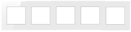 MODULAR FRAME 12 MODULE TEMPERED GLASS WHITE