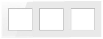MODULAR FRAME 6 MODULE TEMPERED GLASS WHITE