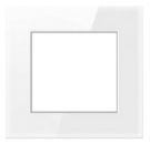 MODULAR FRAME 2 MODULE TEMPERED GLASS WHITE
