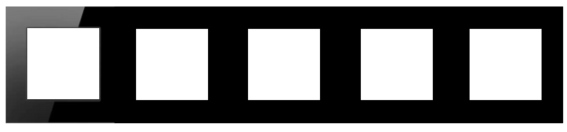 MODULAR FRAME 12 MODULE TEMPERED GLASS BLACK