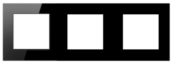 MODULAR FRAME 6 MODULE TEMPERED GLASS BLACK