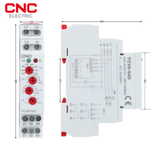 OVER & UNDER VOLTAGE MONITORING RELAY 3PH 1M