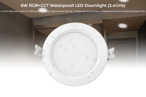LED DOWNLIGHT ROUND 230V 6W RGB+CCT