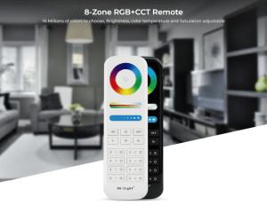 TOUCH REMOTE 8-ZONE RGB+CCT 2.4Ghz RF WHITE