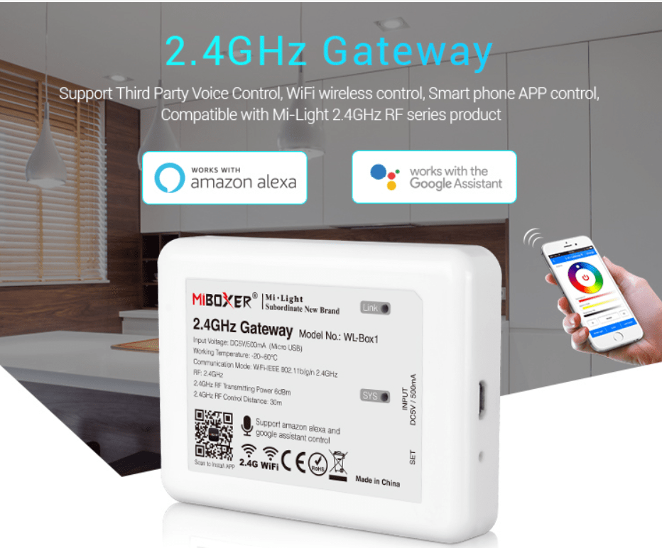 DC5V/500MA MICRO USB GATEWAY