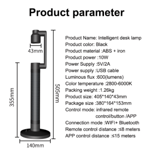 SMART SWINGING DESK LAMP