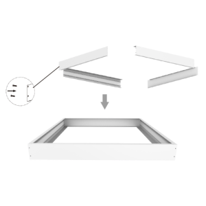 LED PANEL SURFACE FRAME KIT 600X600