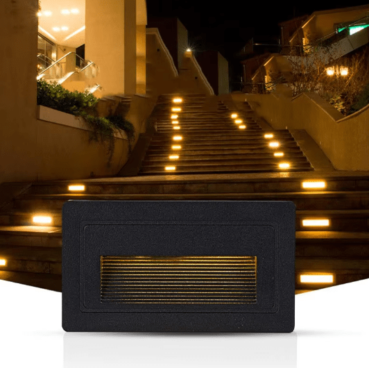LED STEP LIGHT BLACK 3W 4000K IP65