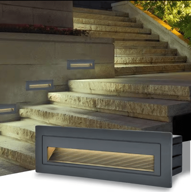 LED STEP LIGHT BLACK 6W 4000K IP65