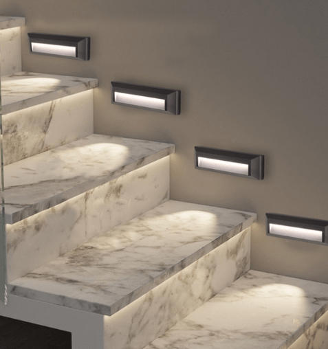 LED STEP LIGHT SURFACE BLACK 6W 4000K IP65