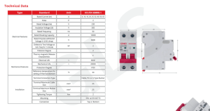 MCB 2P 40A TYPE C 10kA 