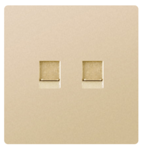 DATA SOCKET OUTLET DOUBLE CAT6 
