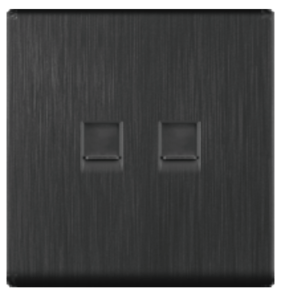 DATA SOCKET OUTLET DOUBLE CAT6