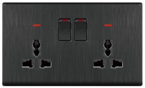 DOUBLE SOCKET OUTLET UNIVERSAL 