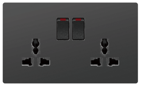 DOUBLE SOCKET OUTLET UNIVERSAL