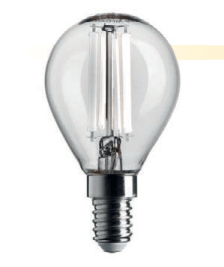 E14 3000K 4.5W WHITE FILAMENT