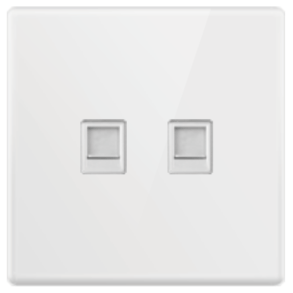 DATA SOCKET OUTLET DOUBLE CAT6