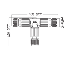 TEE CONNECTOR IP68