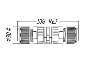 STRAIGHT CONNECTOR IP68