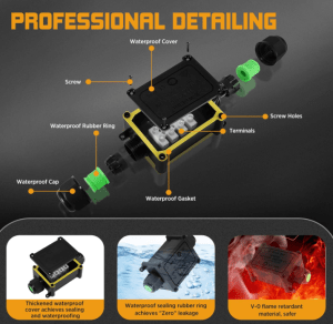 JUNCTION BOX 2 TERMINAL IP68