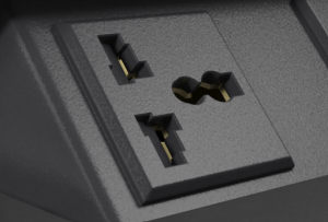 FLIP TRIPLE SOCKET OUTLET UNIVERSAL + USB 2.0 + TYPE C