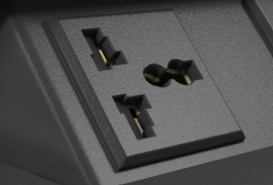 FLIP DOUBLE SOCKET OUTLET UNIVERSAL + USB 2.0 + TYPE C