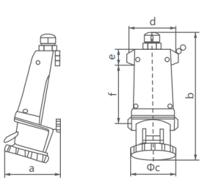 INDUSTRIAL SOCKET OUTLET 2PH 63A 2 PIN 6H IP67 WALL MOUNTED