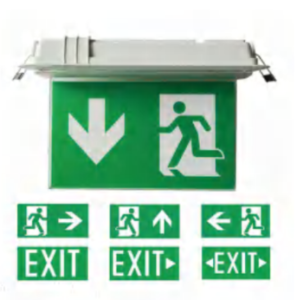 EMERGENCY EXIT SURFACE/RECESSED MAINTAINED 3HRS 