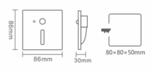 KD-LSLC-1.5W-PIR-WHT