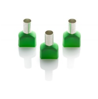 FERRULE DOUBLE 16MM GREEN (1PCS)