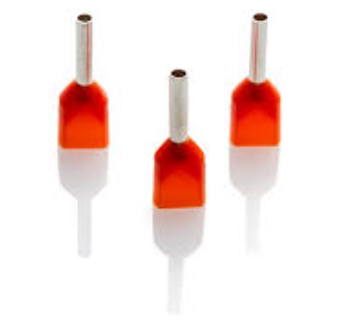 FERRULE DOUBLE 1.5MM RED (100PCS)