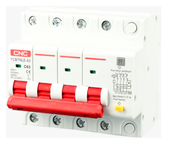 RCBO 3P+N 16A 300mA 4M TYPE A (AC/DC) 6kA 230V